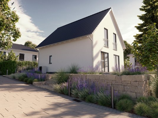 Modernes Einfamilienhaus mit Garten und großen Glasfronten auf geprüftem, altlastenfreiem Grundstück in Düren