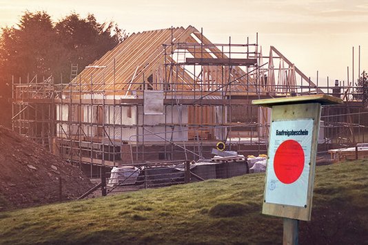 Gerüst Hausbau